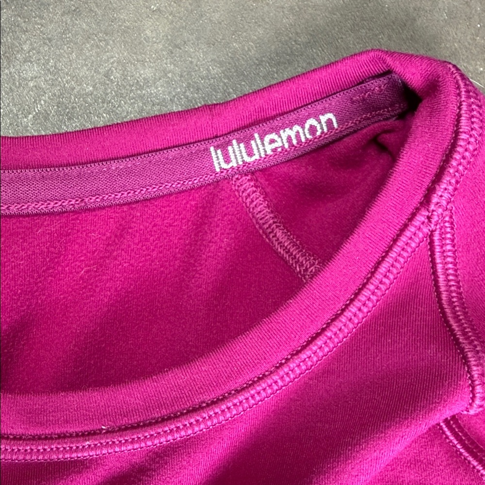 Lululemon It’s Rulu Run Long Sleeve Thumbholes Pink Women- size 4 - Picture 3 of 8